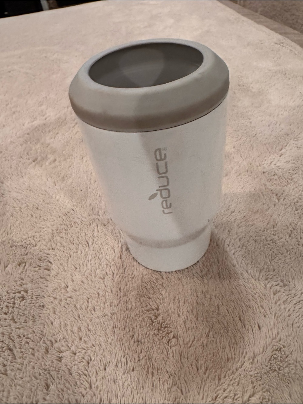 Reduce White Universal Insulated Koozie
